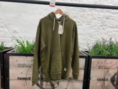 Admiral Sporting Goods Co. Stoughton 1/4 Zip Hooded Top - Alder Green, Size: M, RRP: £135