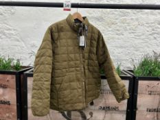 Taion Reversible Mountain Down Jacket - Olive/Black, Size: EU-XL, RRP: £160