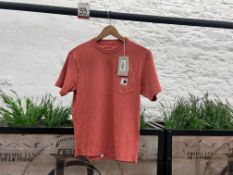 Carhartt WIP Women Pocket T-Shirt - Misty Blush, Size: XS, RRP: £35