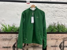 Lacoste Hooded Bomber Jacket - Green, Size: 50, RRP: £145