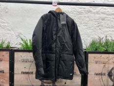 Rains Unisex Alpine Nylon Parka - Black, Size: M RRP: £529