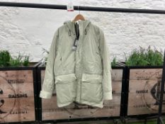 Rains Unisex Alpine Nylon Parka - Cement, Size: S, RRP: £529