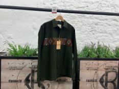 Kardo Damien LS Shirt - Dark Green, Size: M, RRP: £280