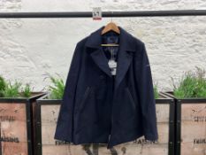 Armor-Lux Bi-Colour Peacoat - Navy/Aluminium, Size: 44, RRP: £305