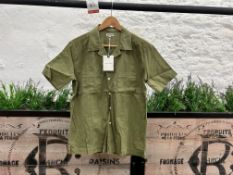 Knickerbocker Cubano Shirt - Olive, Size: S, RRP: £150