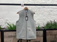 Carhartt WIP Lux Vest - Grey Heather/Grey, Size: S, RRP: £100