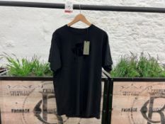 Maharishi Flock Print T-Shirt - Black, Size: M, RRP: £85