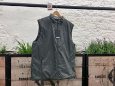 Rains Padded Nylon Vest - Slate, Size: XL, RRP: £135
