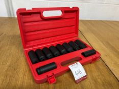 Trident 10 Piece Impact Socket Set & Case. This Lot is STRICTLY to be Collected Thursday 23 November