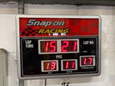 Snap On Racing Branded Wall Clock . This Lot is STRICTLY to be Collected Thursday 23 November