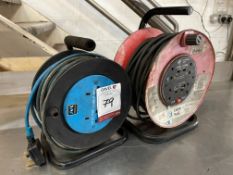 25m 240V Extension Cable Reel & 15m Cable Extension Reel. This Lot is STRICTLY to be Collected