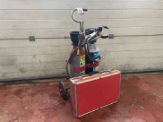 Oxy Acetylene Cutting Head, Hose & Bottle Trolley, Gas Bottles NOT Included. This Lot is STRICTLY to