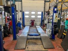 Werther International 541B 4 Post Vehicle Lift, 3500KG Capacity, 3 Phase, Please Note: This Lot Will
