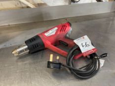 Duren Tools 331265 Corded Hot Air Gun, 240v. This Lot is STRICTLY to be Collected Thursday 23