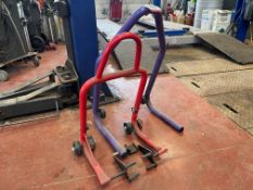 Steel Frame Motorbike Cart as Lotted . This Lot is STRICTLY to be Collected Thursday 23 November