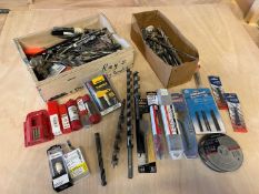Quantity of Various Drill Bits and Tooling as Lotted, Lot Location; Eardisland, Leominster,