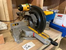 DeWalt DWS780 Compound Slide Mitre Saw, 305mm Dia, 230v, Lot Location; Eardisland, Leominster,