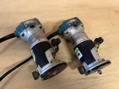 2no. Makita Palm Routers, 240V, Lot Location; Eardisland, Leominster, Collection Strictly By