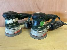 2no. Metabo SXE450 Orbital Sanders, 240V, Lot Location; Eardisland, Leominster, Collection