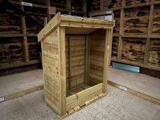 Finished Timber Outdoor Storage Unit, 600 x 1170 x 1580mm, Lot Location; Eardisland, Leominster,
