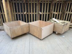 3no. Mobile Timber Storage Bins, Lot Location; Eardisland, Leominster, Collection Strictly By