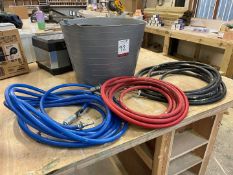 3no. Lengths of Hose, Blue, Red & Black, Lot Location; Eardisland, Leominster, Collection Strictly