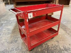 Steel 3-Tier Workshop Trolley as Lotted, Lot Location; Eardisland, Leominster, Collection Strictly