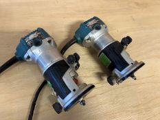 2no. Makita Palm Routers, 240V, Lot Location; Eardisland, Leominster, Collection Strictly By