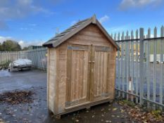 Finished Timber Outdoor Storage Unit, 1810 x 620 x 2360mm, Lot Location; Eardisland, Leominster,