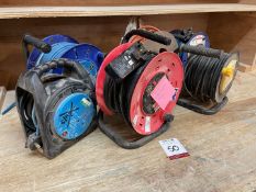5no. Extension Cable Reels 240v & 1no. Extension Cable Reel Spares, Lot Location; Eardisland,