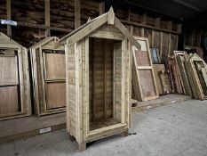 Finished Timber Outdoor Storage Unit, 610 x 1000 x 2040mm, Lot Location; Eardisland, Leominster,