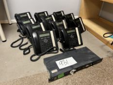 LG Nortel Telephone Base Station Complete With 11no. Various Handsets, Lot Location; Eardisland,