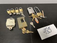 8no. Various Padlocks & Keys, Lot Location; Eardisland, Leominster, Collection Strictly By