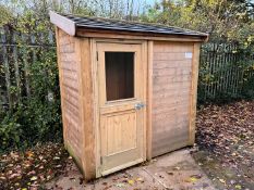 Finished Timber Outdoor Shed, 1970 x 1070 x 2100mm, Lot Location; Eardisland, Leominster, Collection