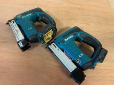 2no. Makita DST221 Cordless Nail Guns, Bare Units, Lot Location; Eardisland, Leominster,