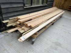 Quantity of Timber Lengths & Various Ply Wood, Complete With Timber Trolley 4000 x 1100mm, Lot