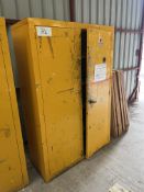 Steel Yellow Hazardous Chemical Cabinet, Lot Location; Eardisland, Leominster, Collection Strictly