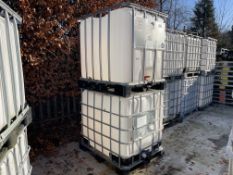 2no. 1000 Litre IBC Containers as Lotted