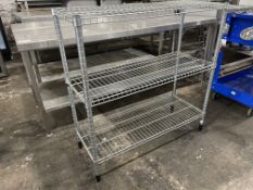 3 Tier Stainless Steel Wire Racking Approx. 900 x 350 x 920mm
