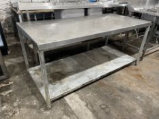 Stainless Steel Preparation Table Approx. 820 x 1730 x 800mm
