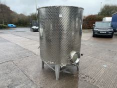 Stainless Steel Fermenting Vessel, Please Note: Do