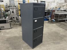 Metal 4 Drawer Filing Cabinet as Lotted