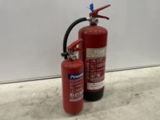 2no. Fire Extinguishers as Lotted