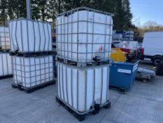 2no. 1000 Litre IBC Containers as Lotted