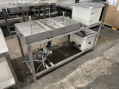 Stainless Steel Barrel Wash Stations Approx. 520 x 1550 x 820mm