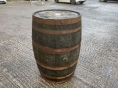 Timber Barrel Table as Lotted