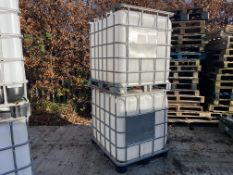 2no. 1000 Litre IBC Containers as Lotted