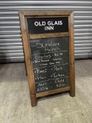 Timber Frame Double Sided Pavement Sign