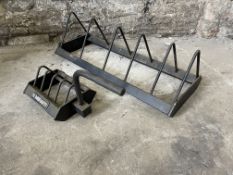 2no. Steel Frame Weight Plate Racks