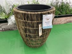 Decoris Garden Wicker Plant Pot 400 x 450mm